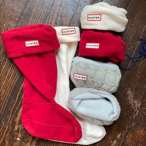 Hunter Cable Boot Socks: 3 BRAND NEW